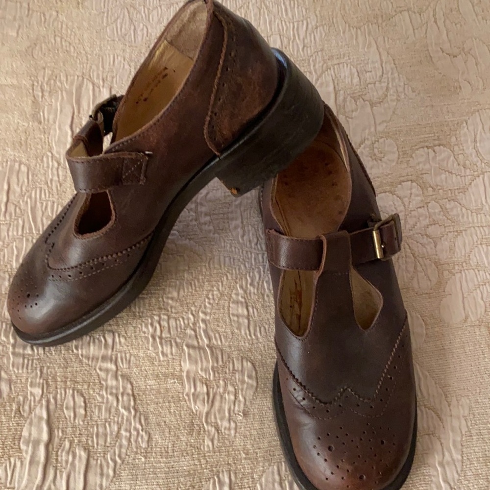 J. Crew Vintage Leather Mary Jane Shoes